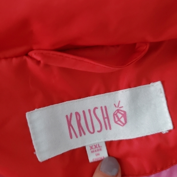 NEW Krush Juniors' Faux-Fur Hooded Quilted Jacket - Picture 6 of 6